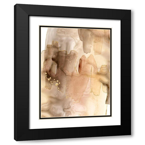 Gilded Movement I Black Modern Wood Framed Art Print with Double Matting by Popp, Grace