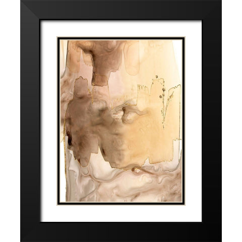 Gilded Movement II Black Modern Wood Framed Art Print with Double Matting by Popp, Grace