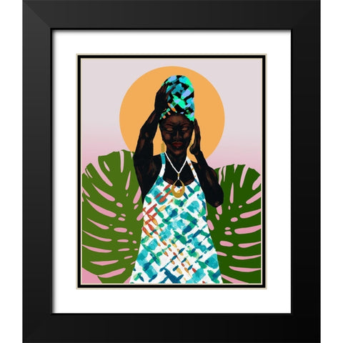 Her Faith Black Modern Wood Framed Art Print with Double Matting by Saunders, Alonzo