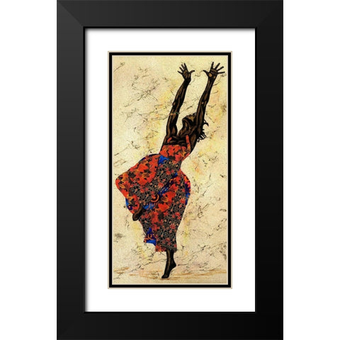 Her Freedom Black Modern Wood Framed Art Print with Double Matting by Saunders, Alonzo