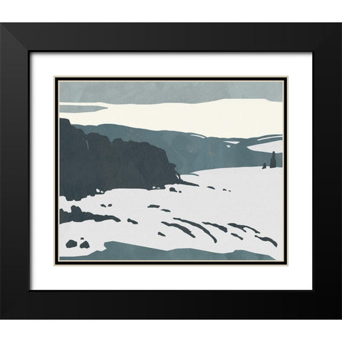 Cutter Island I Black Modern Wood Framed Art Print with Double Matting by Green, Jacob