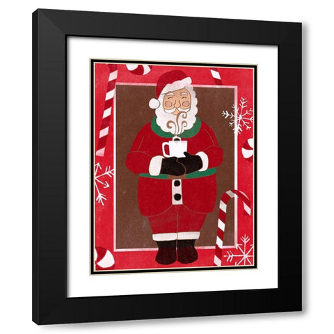 Cozy Cocoa Christmas II Black Modern Wood Framed Art Print with Double Matting by Vess, June Erica