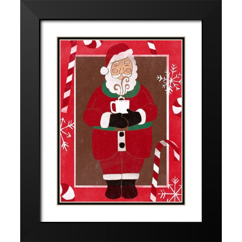 Cozy Cocoa Christmas II Black Modern Wood Framed Art Print with Double Matting by Vess, June Erica
