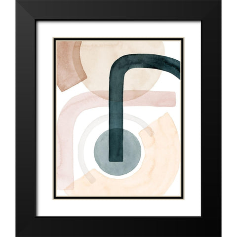 Easy Shift I Black Modern Wood Framed Art Print with Double Matting by Popp, Grace