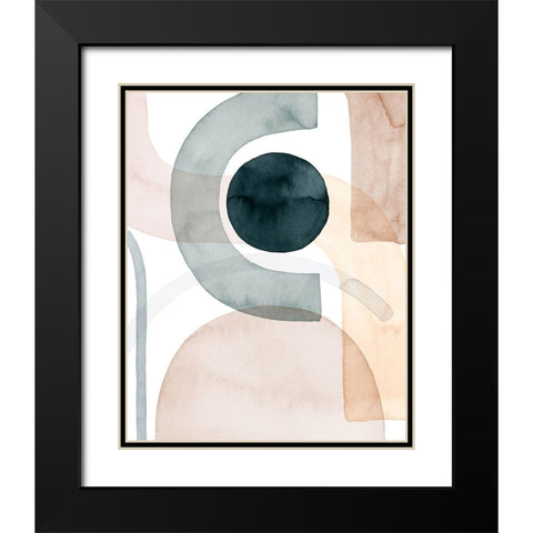 Easy Shift II Black Modern Wood Framed Art Print with Double Matting by Popp, Grace