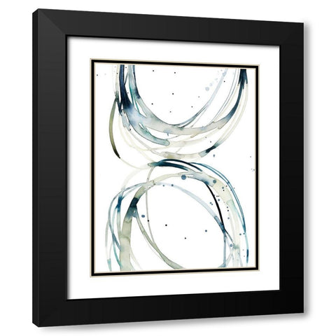 Threaded I Black Modern Wood Framed Art Print with Double Matting by Popp, Grace