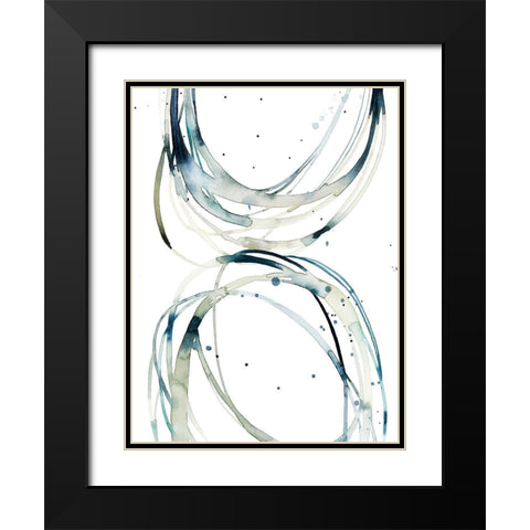 Threaded I Black Modern Wood Framed Art Print with Double Matting by Popp, Grace