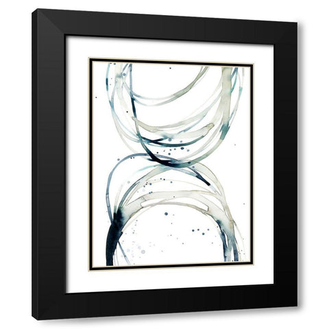 Threaded II Black Modern Wood Framed Art Print with Double Matting by Popp, Grace