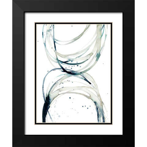 Threaded II Black Modern Wood Framed Art Print with Double Matting by Popp, Grace