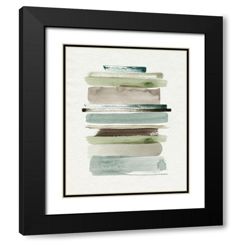 Grass Stains II Black Modern Wood Framed Art Print with Double Matting by Popp, Grace