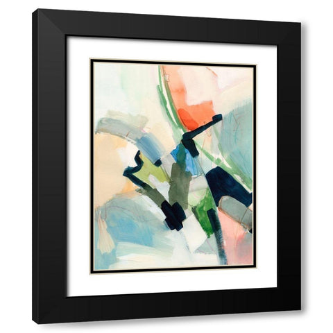 Color Scramble I Black Modern Wood Framed Art Print with Double Matting by Barnes, Victoria