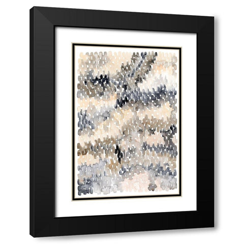Pebble Beach I Black Modern Wood Framed Art Print with Double Matting by Popp, Grace