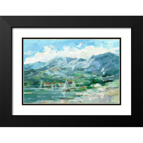 Sailing Along the Coast I Black Modern Wood Framed Art Print with Double Matting by Harper, Ethan