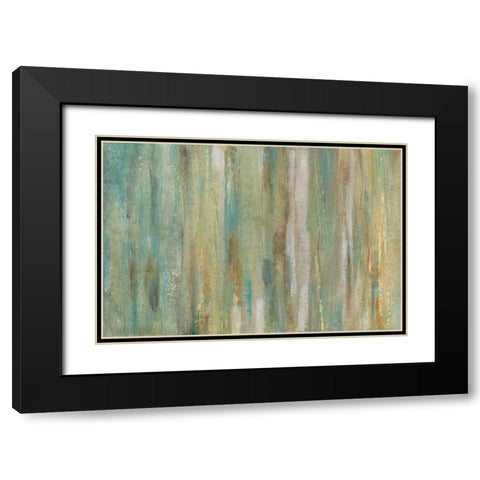 Vertical Flow I Black Modern Wood Framed Art Print with Double Matting by OToole, Tim