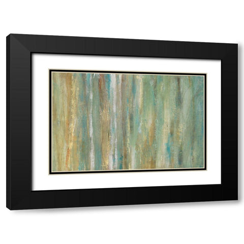 Vertical Flow II Black Modern Wood Framed Art Print with Double Matting by OToole, Tim