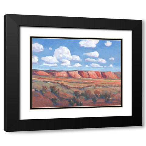 Distant Mesa II Black Modern Wood Framed Art Print with Double Matting by OToole, Tim