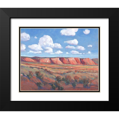 Distant Mesa II Black Modern Wood Framed Art Print with Double Matting by OToole, Tim