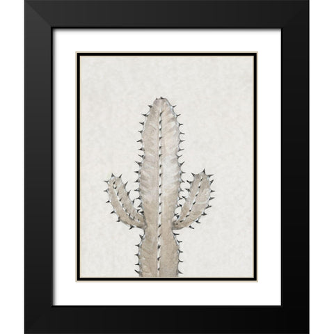 Cactus Study I Black Modern Wood Framed Art Print with Double Matting by OToole, Tim