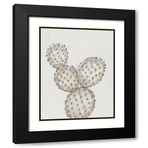 Cactus Study IV Black Modern Wood Framed Art Print with Double Matting by OToole, Tim