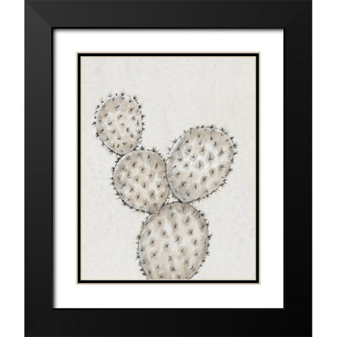 Cactus Study IV Black Modern Wood Framed Art Print with Double Matting by OToole, Tim