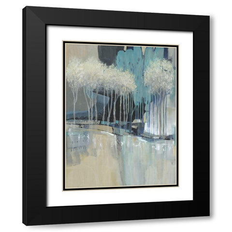 Whimsical Treeline I Black Modern Wood Framed Art Print with Double Matting by OToole, Tim