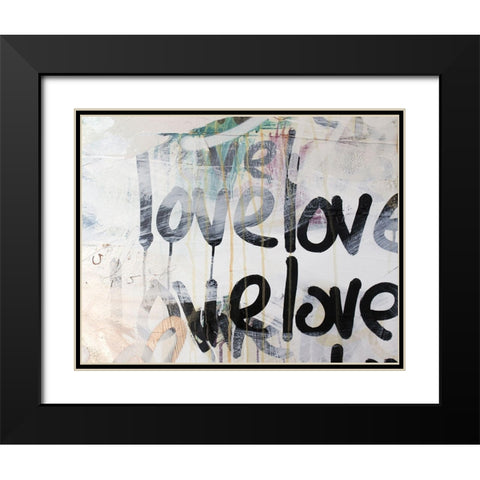 Crazy Love II Black Modern Wood Framed Art Print with Double Matting by Youngstrom, Kent
