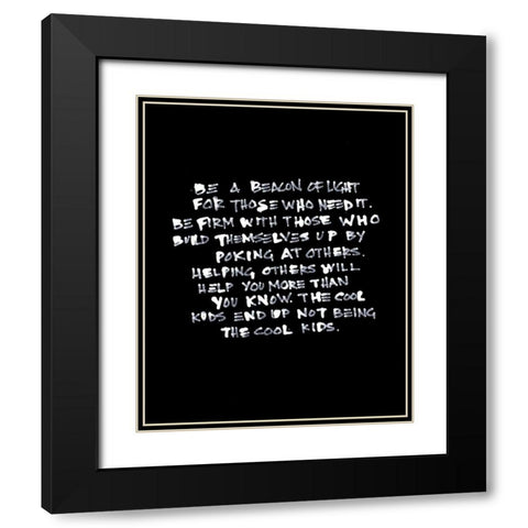 Beacon of Light I Black Modern Wood Framed Art Print with Double Matting by Youngstrom, Kent