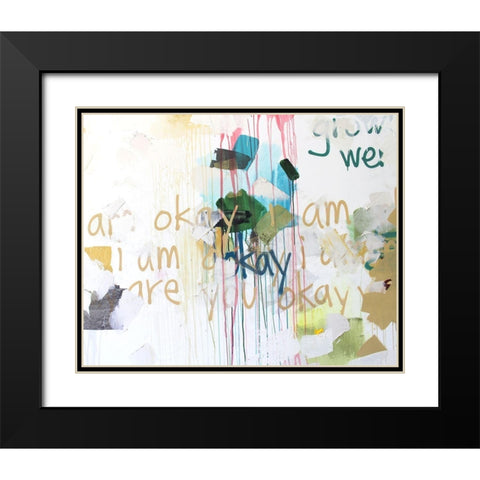 Im Okay I Black Modern Wood Framed Art Print with Double Matting by Youngstrom, Kent