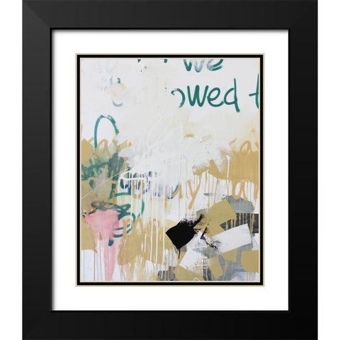Im Okay IV Black Modern Wood Framed Art Print with Double Matting by Youngstrom, Kent