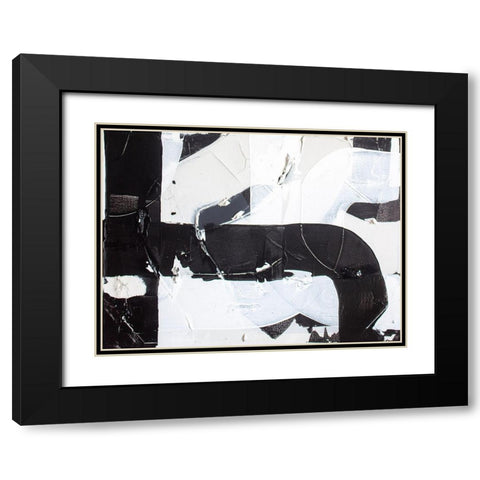 Racetrack Diptych II Black Modern Wood Framed Art Print with Double Matting by Youngstrom, Kent
