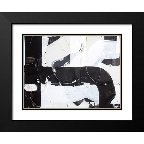 Racetrack Diptych II Black Modern Wood Framed Art Print with Double Matting by Youngstrom, Kent