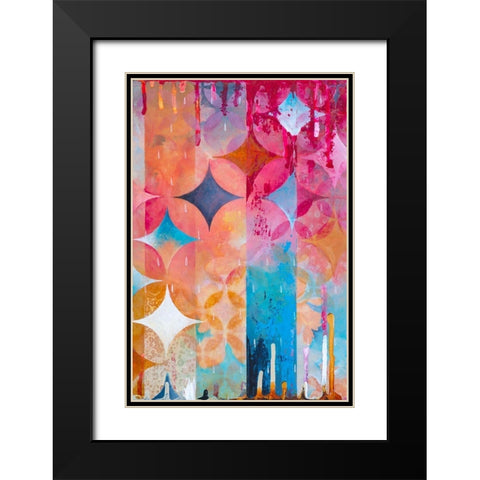 Atmospheric Geo II Black Modern Wood Framed Art Print with Double Matting by Robinson, Heather