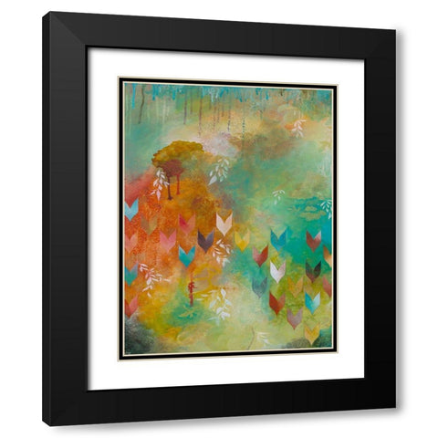Fervently I Black Modern Wood Framed Art Print with Double Matting by Robinson, Heather