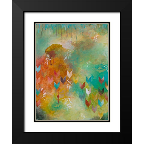 Fervently I Black Modern Wood Framed Art Print with Double Matting by Robinson, Heather
