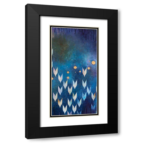 My Constellation II Black Modern Wood Framed Art Print with Double Matting by Robinson, Heather