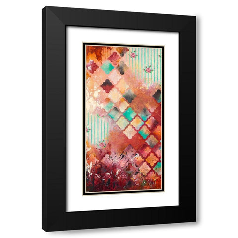 Sentimental I Black Modern Wood Framed Art Print with Double Matting by Robinson, Heather
