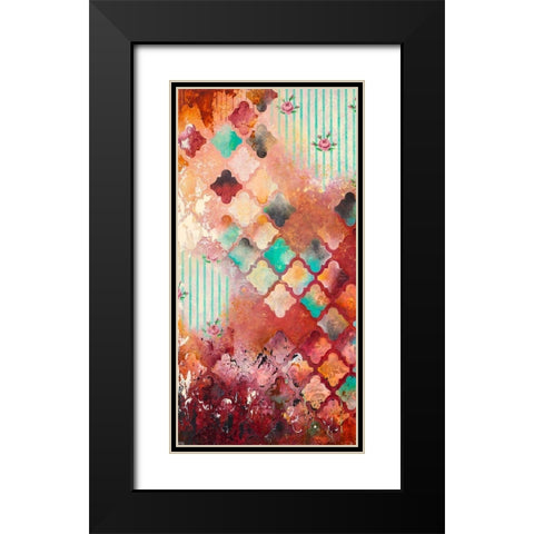 Sentimental I Black Modern Wood Framed Art Print with Double Matting by Robinson, Heather