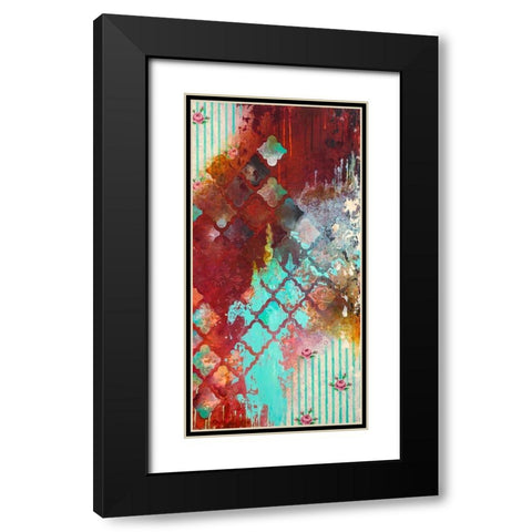 Sentimental II Black Modern Wood Framed Art Print with Double Matting by Robinson, Heather