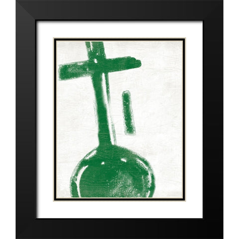 Kwanzaa Symbols V Black Modern Wood Framed Art Print with Double Matting by Vess, June Erica