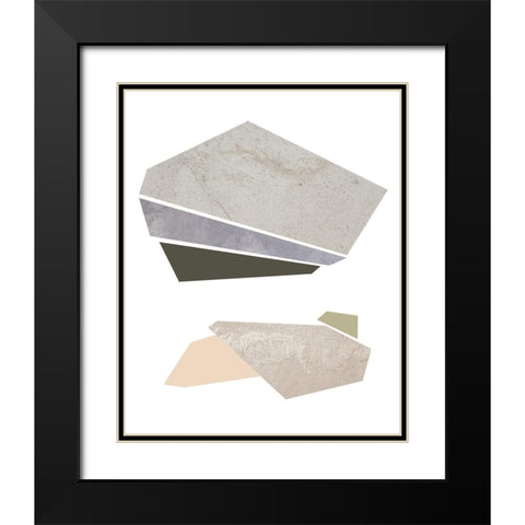 Slab Sections I Black Modern Wood Framed Art Print with Double Matting by Green, Jacob