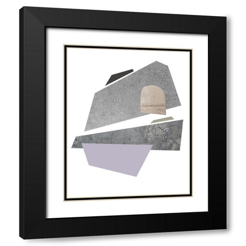 Slab Sections II Black Modern Wood Framed Art Print with Double Matting by Green, Jacob