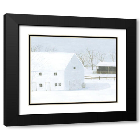 Whiteout Farm I Black Modern Wood Framed Art Print with Double Matting by Popp, Grace