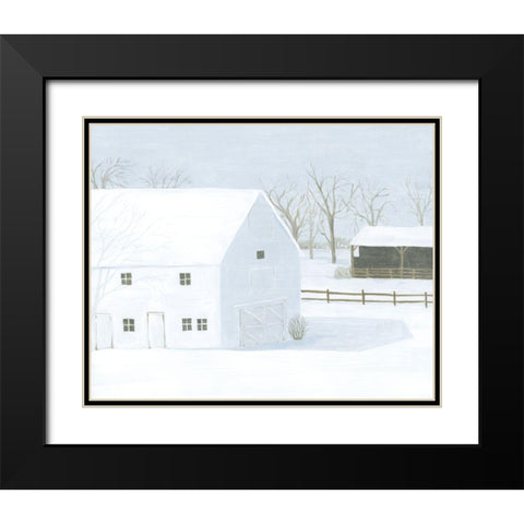 Whiteout Farm I Black Modern Wood Framed Art Print with Double Matting by Popp, Grace