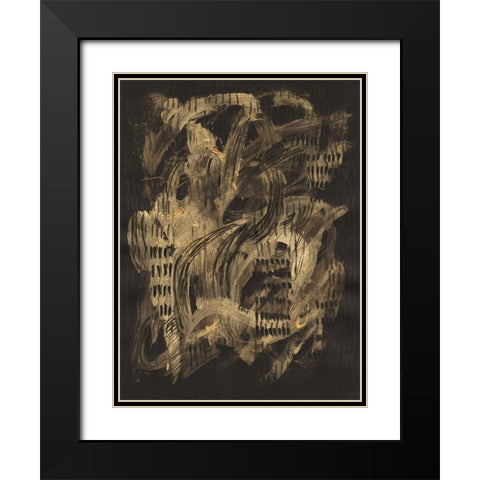 Velocity Black Modern Wood Framed Art Print with Double Matting by Arbel, Lori