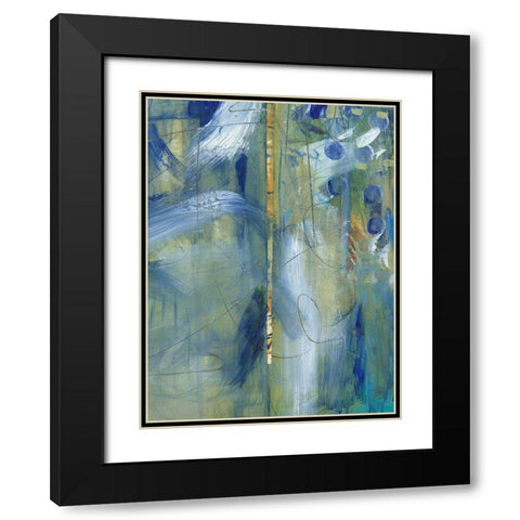 Distant Memories II Black Modern Wood Framed Art Print with Double Matting by Combs, Joyce