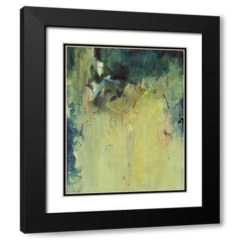 Paradise Falls I Black Modern Wood Framed Art Print with Double Matting by Combs, Joyce