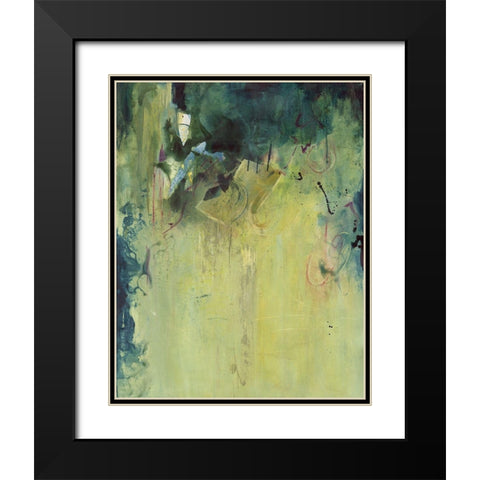 Paradise Falls I Black Modern Wood Framed Art Print with Double Matting by Combs, Joyce