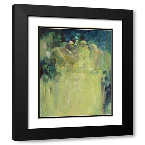 Paradise Falls II Black Modern Wood Framed Art Print with Double Matting by Combs, Joyce