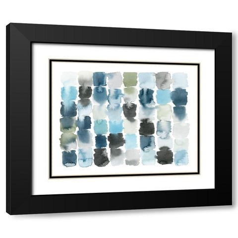 Moss and Water I Black Modern Wood Framed Art Print with Double Matting by Popp, Grace