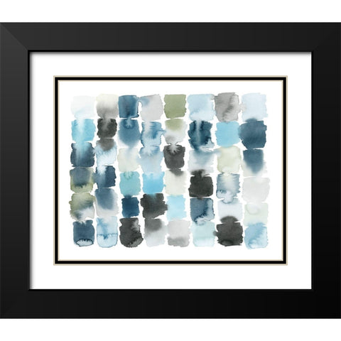 Moss and Water I Black Modern Wood Framed Art Print with Double Matting by Popp, Grace